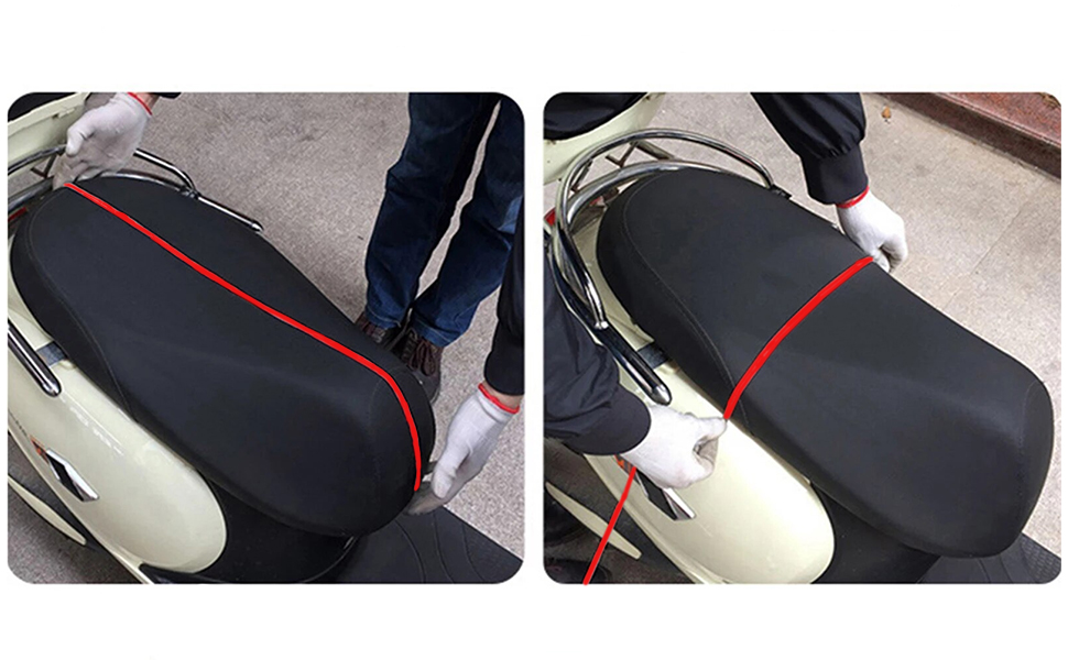 Mesure de la housse de selle de moto