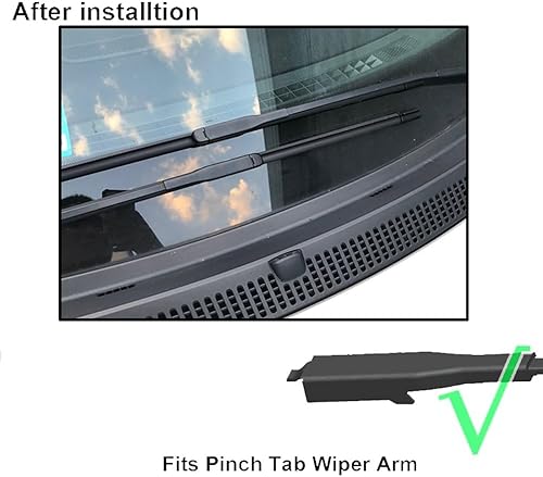 Balais d'essuie-glace avant et arrière compatible avec Ford C-Max et Grand C-Max MK2 2010-2023 Pare-brise Pare-brise Fenêtre 28'26'12' - Poukt