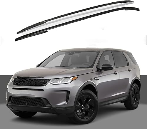 HMLTD 2 Pièces Barres de Toit longitudinales pour L-and Rover Discovery Sport 2015-2022, Aluminium Barres latérales Galerie de Toit Porte-Bagages de Voiture,A-Black - Poukt