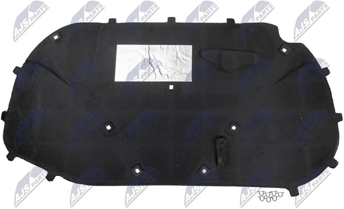 NTY Insonorisation du compartiment moteur EZC-VW-510 capot-moteur Noir Plastique à renfort de verre Ajustement spécifique au véhicule front - Poukt