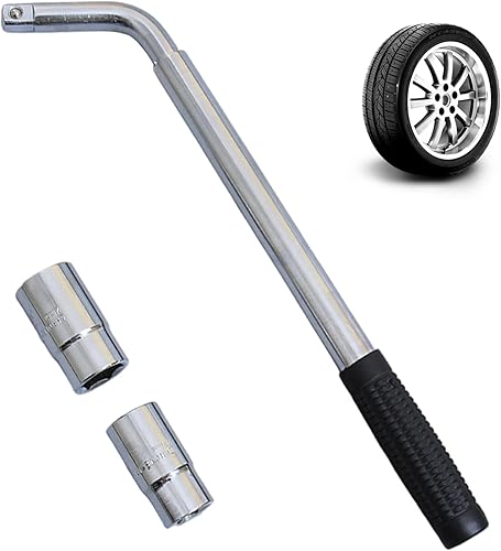 Enbebamd Outil de retrait des écrous à roue, ensemble de clés déménagement à écrou borne télescopique avec socket 17/19 mm et 21/23 mm pour roues automobiles - Poukt