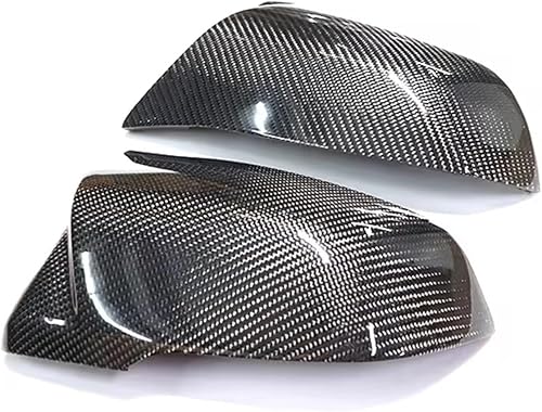 Coque Retroviseur Exterieur Compatible Avec BMW Pour Série 1 F40 2019 2020 2021 Remplacement M Look Rétroviseur Coque En Fibre De Carbone Rétroviseur Accessoires Pièces Automobiles(Carbon fiber patter - Poukt