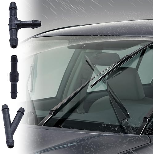 Lot de 18 connecteurs de tuyau de lave-glace T, Y, I de type I, connecteur de tuyau d'eau, pièces automobiles pour connecter la pompe à eau et les buses de voiture - Poukt