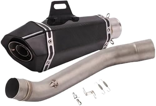 Echappement Silencieux Moto Tuyau pour Z750 2004-2008 Pot D'échappement De Moto 51mm Silencieux sans Lacet Moyen Lien Tuyau Silencieux Silencieux D'échappement Silencieux - Poukt