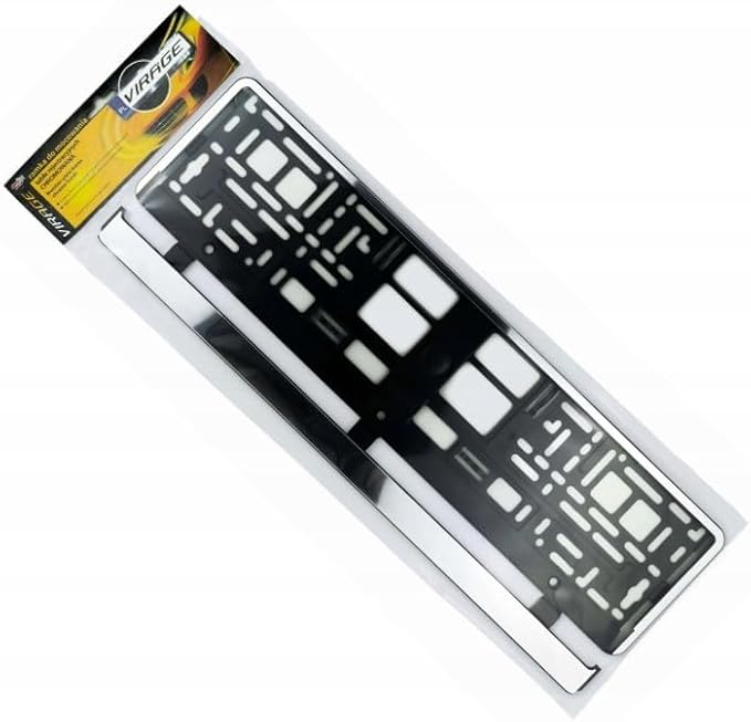 Porte plaques d'immatriculation chrome - Poukt