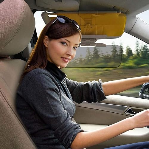 Koowaa Extension de Pare-Soleil de Voiture,visière HD de Conduite, Pare-Soleil de Voiture réglable et Extension de visière de Vision Nocturne Extender de Pare-Brise Anti-éblouissement - Poukt