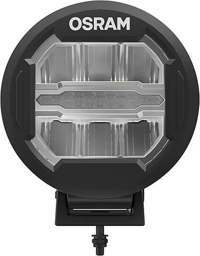 OSRAM LEDDL111-CB Round, phare LED pour éclairage de champ proche et lointain, combo, 3000 lumens, faisceau lumineux jusqu'à 300 m, phare à LED/feu de route auxiliaire et feu de position, ECE - Poukt