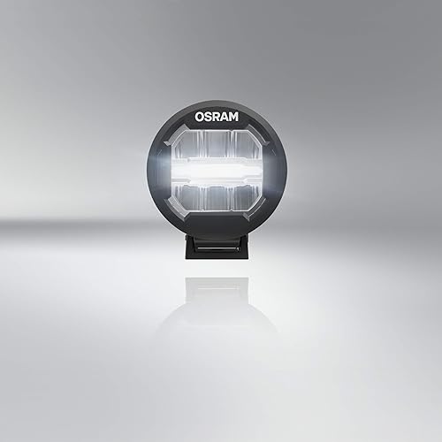 OSRAM LEDDL111-CB Round, phare LED pour éclairage de champ proche et lointain, combo, 3000 lumens, faisceau lumineux jusqu'à 300 m, phare à LED/feu de route auxiliaire et feu de position, ECE - Poukt