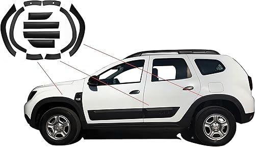 boa line Kit de carrosserie ABS de moulage d'aile et de porte 12 pièces, 2010-2017 pour Dacia Duster - Poukt