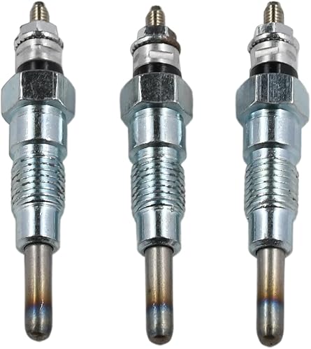 Celliparts Lot de 3 bougies de préchauffage 15951-65510 15951-65512 compatibles avec moteur Kubota D1102 D1302 D650 D750 D850 D950 Tracteurs compacts B7100 B7100HST-DT B1500 B7100 B7001 B8200 - Poukt