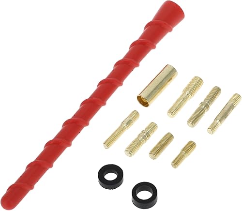 VekAuto Antenne De Signalisation pour Voiture, Antenne Avant Am/FM pour Gmc Sierra 1500-3500 en Matériau Caoutchouc Rouge - Poukt
