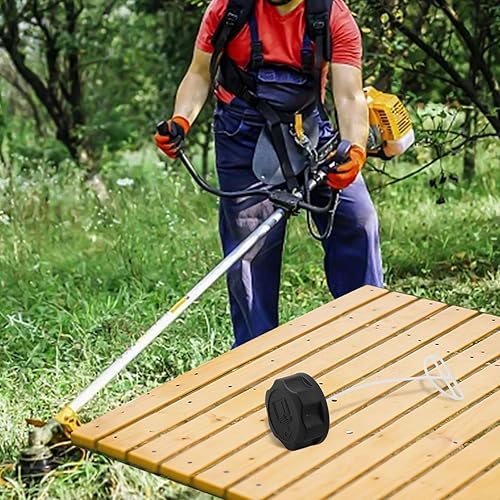 GLFLOW Bouchon de réservoir de carburant pour taille-haie, débroussailleuse, tondeuse à gazon, pièces de rechange pour moteur à essence 43Cc 49Cc 52Cc 55Cc, Outil de jardin, 45 mm de diamètre - Poukt