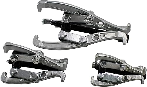 HFS(R 3-Jaw Gear Extracteur de vitesses – Kit d'outils de démontage de 7,6 cm, 10,2 cm et 15,2 cm pour engrenages coulissants, poulie et volant d'inertie - Poukt