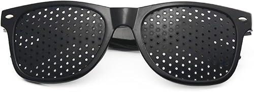 XPEX Lunette de repos homme Lunettes à trou complet Aide à corriger la vision Verres progressifs Lunettes à sténopé pour hommes Lunettes pour l'entraînement de la vision avec sténopé - Poukt