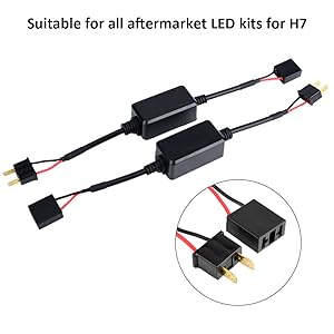 9V-12V est applicable à tous les kits LED H7 
