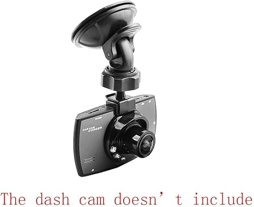 Support à ventouse pour caméra embarquée de voiture, support réglable à 360 degrés, 6 adaptateurs, compatible avec caméra DVR - Poukt