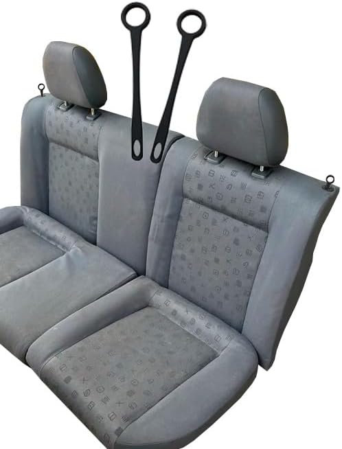 Lot de 2 poignées de siège pour Seat Ibiza 6K 6K2 et Seat Cordoba 6K 6K2/ Poignées pour sièges de Seat Ibiza/Levier pour libération de sièges - Poukt