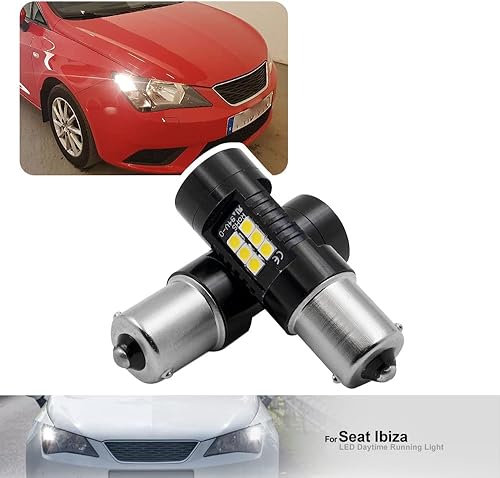 Nslumo P21W LED Drl Ampoules de feux diurnes pour Seat Ibiza 6J Seat Leon Seat Alhambra P21W LED Canbus Ba15s Lumière du jour, Feux diurnes Drl, P21W LED DLRs Phares - Poukt