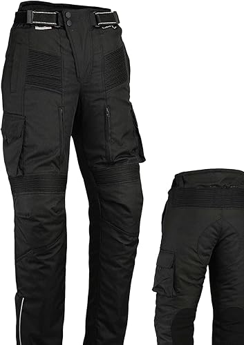 Bikers Gear Australia Pantalon Moto imperméable Style Cargo - Cordura/élasthanne - Renforts certifés CE-1621-1 - Poukt