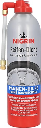 NIGRIN Lot de 6 flacons de 500 ml de mastic anti-crevaison instantané pour réparer les trous dans les pneus en un tour de main sans montage - Poukt