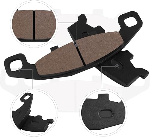 Cyleto Plaquettes de frein avant pour Kawasaki KLE500 KLE500A KLE500B 1991-2007 / ZR550 Zephyr 550 1991 1992 1993 1994 1995 1996 1997 1998 - Poukt