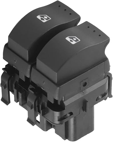 ORBANA Commutateur Commande fenêtre Double Interrupteur de Commande de lève-vitre Double Bouton de Commande de lève-vitre électrique Double Interrupteur pour Clio II 2 8200 060 045 - Poukt