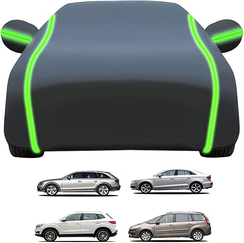 Bâche Voiture Étanche pour 𝖵W 𝖦olf Mk1 & Mk2 Housse Voiture Exterieur Personnalisée Respirante Complète Housse de Protection Voiture pour la Plupart des Voitures Protection Tous Temps - Poukt