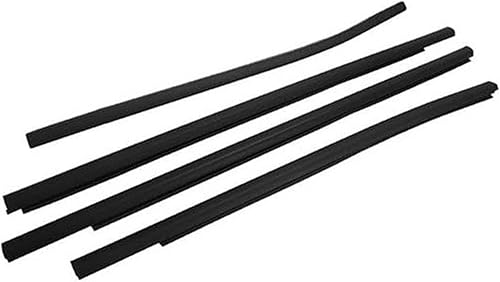MKVAXR Protecteur de Bord de portière de Voiture, Ford, for Ranger PX XLT 2012-2021 4 Portes 4 pièces Bande d'étanchéité moulure de fenêtre Garniture Joint Ceinture Verre Joint de Toit de Voiture - Poukt