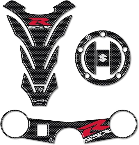 labelbike - Kit Autocollants 3D Protections GSX-R Moto Compatible avec Suzuki 1000 GSXR 2003-2004 - Poukt