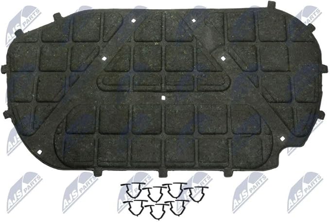 NTY Insonorisation du compartiment moteur EZC-VW-510 capot-moteur Noir Plastique à renfort de verre Ajustement spécifique au véhicule front - Poukt