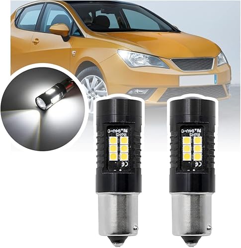 Nslumo P21W LED Drl Ampoules de feux diurnes pour Seat Ibiza 6J Seat Leon Seat Alhambra P21W LED Canbus Ba15s Lumière du jour, Feux diurnes Drl, P21W LED DLRs Phares - Poukt