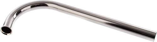 Collecteur échappement – Tuyau d'échappement chromé – L = 400 mm, ø 28 mm – pour courte SR1, SR2, SR2E - Poukt