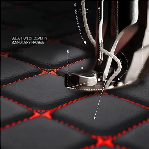 SZFCL Cuir Tapis Coffre Voiture pour Volkswagen T-Roc R-Line 2019-2023 2024 Lower Layer, Antidérapant Imperméable Protection Coffre Cargaison Doublure Accessories,Black-1 - Poukt