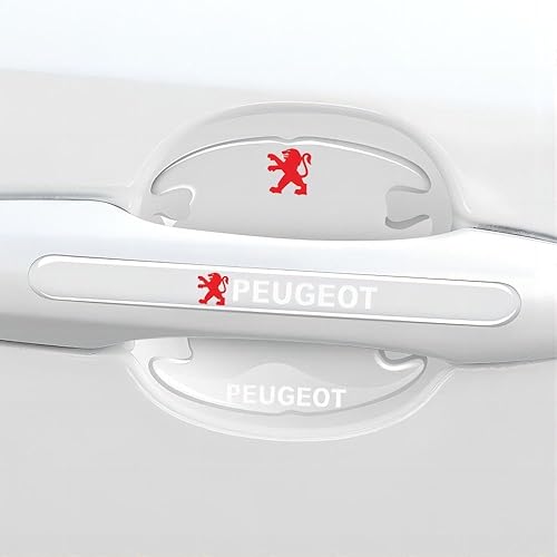 WENNIANJIA 8 Pièces Protecteur Poignée Porte de Voiture pour Peugeot Expert Teepee 2007-2016, Autocollant Protection comme Poignée Porte,E - Poukt