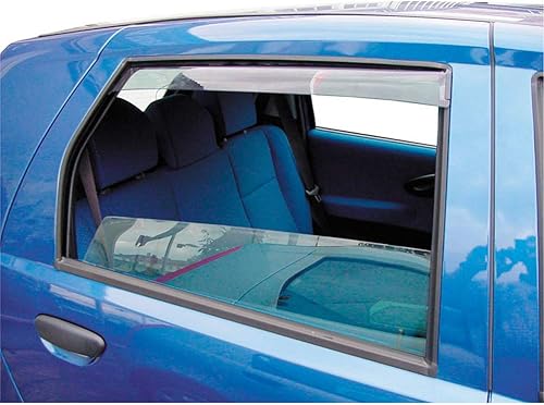 ClimAir Déflecteurs latéraux Master (arrière) compatible avec Dacia Sandero/Stepway 5 portes 2013-2021 - Poukt