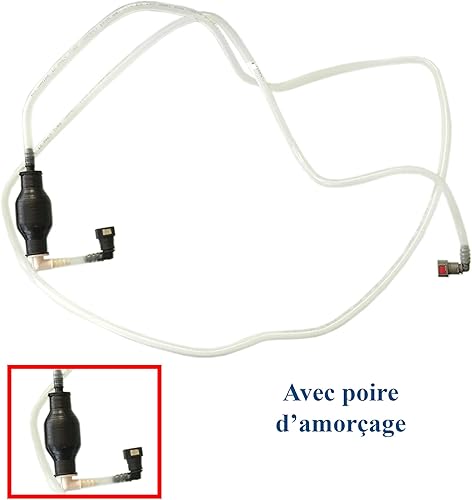 Tuyau Durite Alimentation Retour de Carburant avec Pompe Poire Amorçage compatible pour INTERSTAR MOVANO A MASTER II 2.5 dCi CDTI Dti - 4417099 4418635 8200516617 - Poukt
