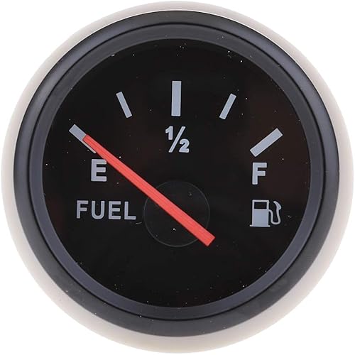 B Blesiya 52mm LED Jauge de Niveau de Carburant,Essence Instruments Marins pour Bateaux - Noir 2, 52 mm - Poukt