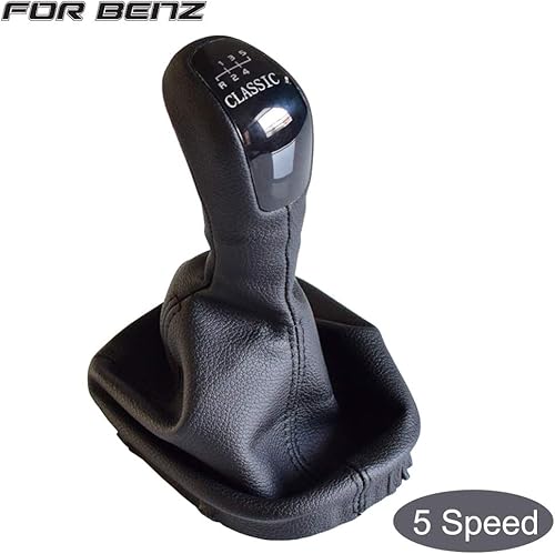 Hacreyatu 6 Vitesses Pommeau de Levier de Vitesse Couvercle Anti-poussière Mercedes-Benz C Class W203 S203 (6 Vitesses Class) - Poukt