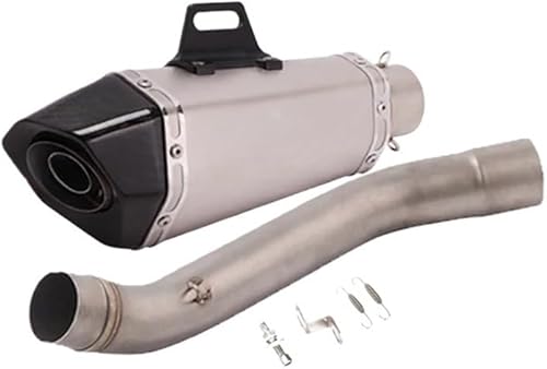 Echappement Silencieux Moto Tuyau pour Z750 2004-2008 Pot D'échappement De Moto 51mm Silencieux sans Lacet Moyen Lien Tuyau Silencieux Silencieux D'échappement Silencieux - Poukt