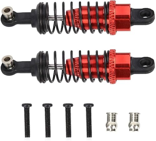 VGEBY1 Amortisseur de Jouet, Amortisseur de Choc en Métal 2PCS pour 1:18 Voiture Télécommandée RC 65mm Rouge - Poukt