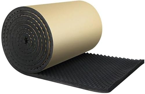 FACULX Rouleau d'isolation de voiture, tapis auto-adhésif, mousse à cellules fermées, matériau insonorisant pour van 50 x 100 cm - Poukt