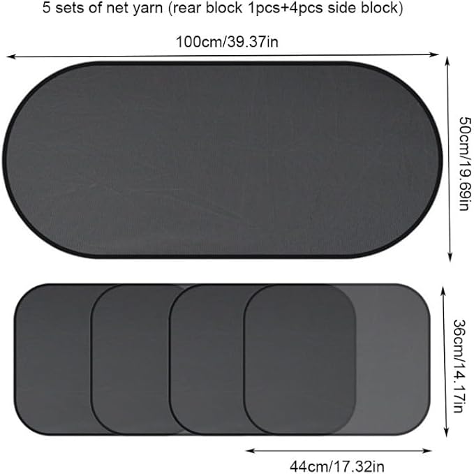 Pare-Soleil de Voiture 5X Protection UV de la Lunette arrière pour Les bébés et Les Enfants - Poukt