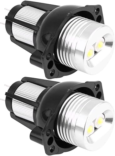 KIMISS 2 pièces 12W Yeux Halo Marker Light, LED ange Yeux halo Lampes de Marquage anneau pour 325i 325xi 328i 328xi 330i 330xi 335i 335xi 325xi 328i 328xi 2005-2008 - Poukt