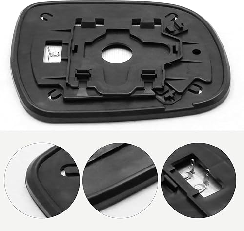 Ollanoos Saihisday Miroir de rétroviseur côté passager gauche asphérique chauffant, remplacement pour Toyota Hilux 2005-2015 - Poukt