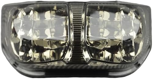 AVDB-moto Feu Arrière/Stop LED compatible avec YAMAHA FZ8 N FZ-8 RN25 2010-2014, FZ1N FZ-1 RN16 2006-2014, FAZER 1000 FZ1-S RN16 2006-14, FAZER 800 FZ8-S RN25 2010-14 + Clignotants Intégrés (Fumée) - Poukt