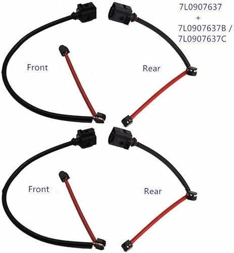 Capteurs de freinage Automobile Capteur d'usure des Plaquettes Frein Avant Et Arrière 2 Paires 7L0907637 7L0907637B 7L0907637C pour Q7 pour Quattro Capteurs différentiels - Poukt