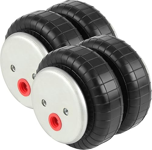 Densieg 2x Ressorts Suspension Pneumatique Amortisseur Universel standard 2500 lb 1/2 'NPT aéroport unique pour F150/F250 Chevrolet Silverado Dodge Ram 1500 2500 3500 - Poukt