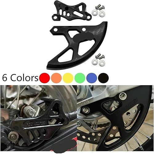 BYYINGS Couvercle de Disque de Frein arrière, Protection d'étrier, Compatible avec CR CRF 125R 250R 450R 250X 450X 250RX 450RX 450L(Black) - Poukt