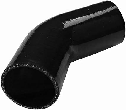 Tuyau coudé en Silicone, réducteur à 45 degrés, Tube coudé, Turbo, connexion d'admission d'air froid, ID 19mm 25mm 28mm 32mm 35mm 38mm 44mm 51(45-ID45-60mm 3Ply) - Poukt