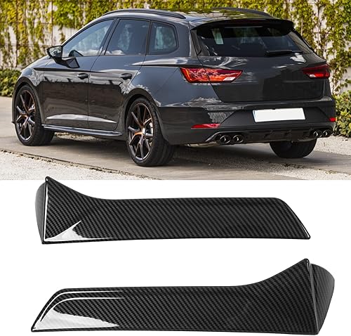 Aileron Latéral de Fenêtre Arrière de Voiture, 2 Pièces Garniture Extérieure D'aile de Séparateur Latéral de Fenêtre Arrière Gauche Droite de Remplacement pour Seat - Poukt